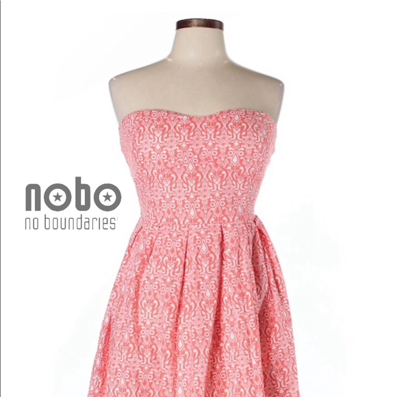 no boundaries strapless dress